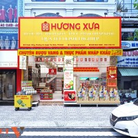 Thiết kế nội thất siêu thị Hương Xưa phong cách hiện đại